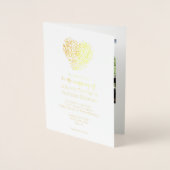 Gold Confetti Mariage de coeur Invitation personna (Devant)