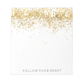 Gold Confetti Notitieblok