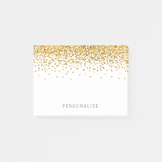 Gold Confetti Post-it® Notes (Voorkant)
