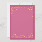 Gold Confetti Quinceañera Invitation (Dos)