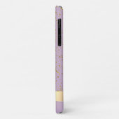 Gold Confetti Stripe Lotus Case-Mate iPhone Case (Achterkant/links)