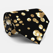 Gold confetti stropdas (Opgerold)