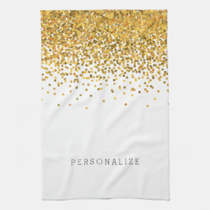 Gold Confetti Theedoek