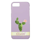 Gold Confetti Waterverf Cactus - Gepersonaliseerd Case-Mate iPhone Case (Achterkant)