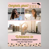 Gold Congrats 3e année photo collage Affiche de bi (Devant)