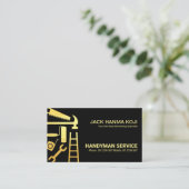 Gold Construction Handyman Tools Visitekaartje (Staand voorkant)