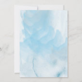 Gold Coral Waterverf Nautical Wedding Invitation Kaart (Achterkant)