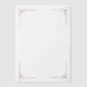 Gold Corners Wedding  Vellum Uitnodigingen (Voorkant)