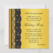 Gold Corporate Holiday Party Invitation (Devant)