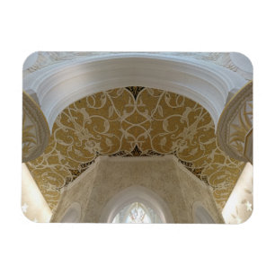 Gold Crafted Ceiling Motif 3"x4" Magnet Magneet