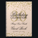 Gold Cream 30th Birthday Livre d'hôtes Confetti<br><div class="desc">Elégant 30e anniversaire de la Parties scintillant d'or Confetti sur modèle de crème. Facile à utiliser et facile à personnaliser. Commandez aujourd'hui !</div>