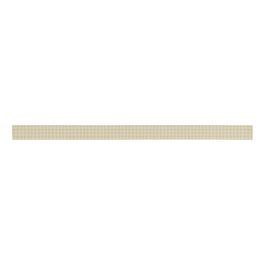 Gold Cream Houndstooth Grosgrain Lint (Voorkant)
