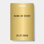 Gold Crew Staff Event Badge (Achterkant)