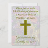 GOLD CROSS 75E ANNIVERSAIRE INVITATION (Devant)
