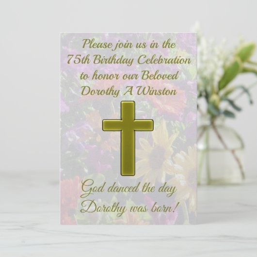 GOLD CROSS 75E ANNIVERSAIRE INVITATION (Debout devant)