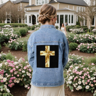 GOLD CROSS CHRISTELIJK Denim jeans jas Jacket