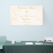 Gold Cross en Laurels Spandoek (Beurs)