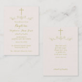 Gold Cross en Laurels Visitekaartje (Voorkant / Achterkant)