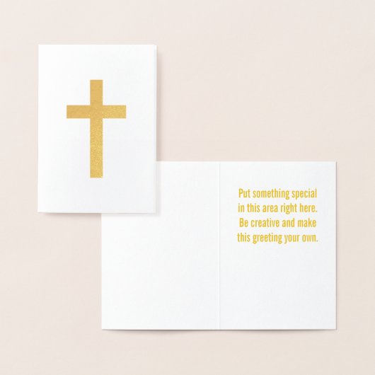 Gold Cross Folie Kaarten (Display)