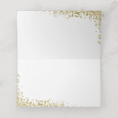 Gold Cross Glitter Navy Blue First Heilige Communi (Binnenkant ongevouwen)