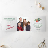 Gold Cross Holly Modèle photo de Noël (Intérieur)