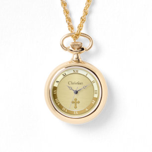 Gold Cross Horloge