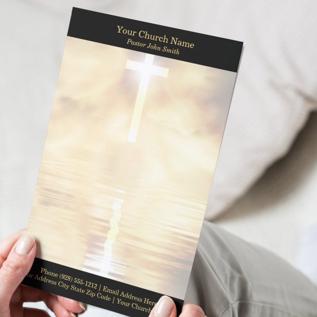 Gold Cross Reflection Church  Briefhoofd (Gold Cross Reflection Church Letterhead)