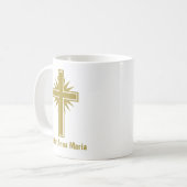 Gold Cross Religious Teacher Mug Personalized (Devant gauche)
