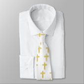 Gold Cross Stropdas (Gebonden)