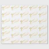 Gold Cross-Wrapping Paper Cadeaupapier (Vlak)
