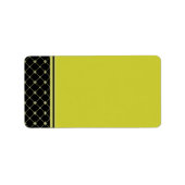 Gold Crosses Pattern Blank Address Label (Voorkant)