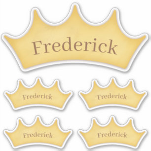 Gold Crown 5 Kinder labels en Baby labels met pers