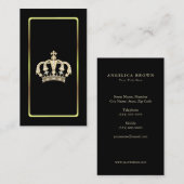Gold Crown Classy Visitekaartje (Voorkant / Achterkant)