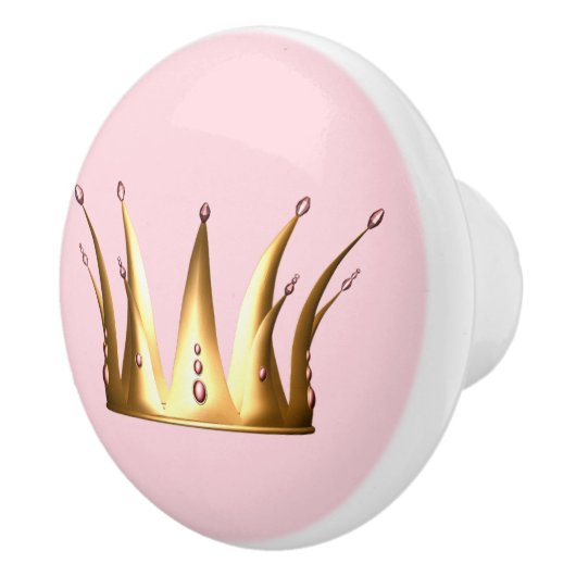 Gold Crown Drawer Pull Knop (Rechts)