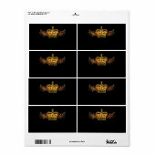Gold Crown Label (Full Sheet)