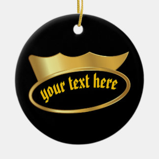 Gold crown Personalized Hanging Decor Ornament