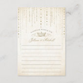 Gold Crown Sprookjeshuwelijk Advieskaart (Voorkant)