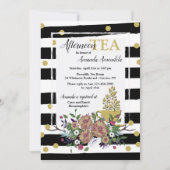 Gold Cup of Tea Invitation (Devant)