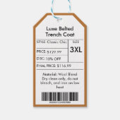 Gold Custom Logo Small Business Korting Prijs Labe Cadeaulabel (Voorkant)