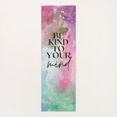 Gold Custom Name Workout motivational monogram  Yogamat (Achterkant)