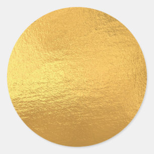 Gold Custom Trendy Ronde Sticker