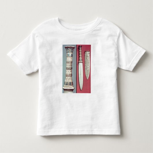 Gold dagger en sheath, Tutankhamun Treasure, c.13 Kinder Shirts (Voorkant)