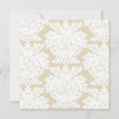 Gold Damask Collection| Faire-part de mariage (Dos)