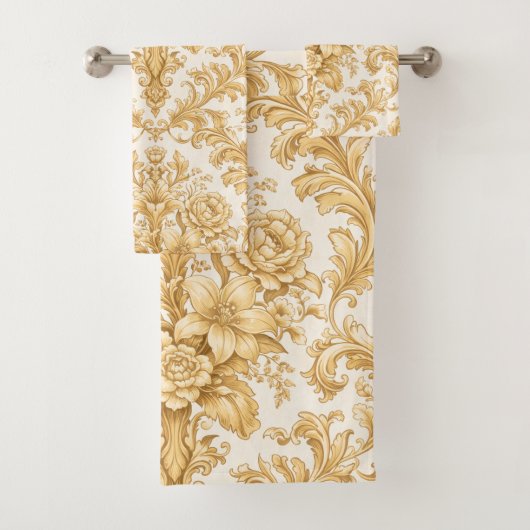 Gold Damask Floral (En situation)