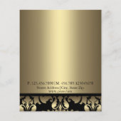 Gold Damask Flyer (Achterkant)