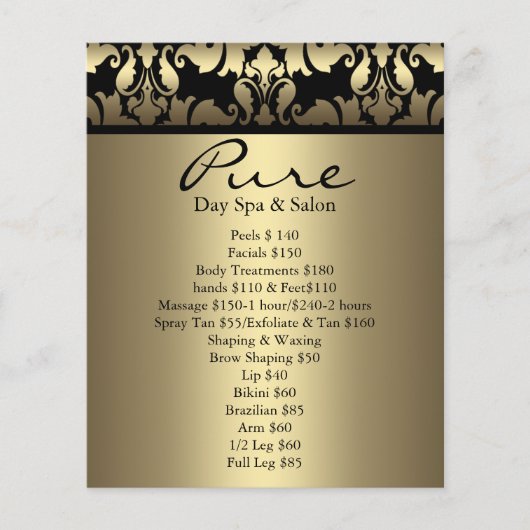Gold Damask Flyer (Voorkant)