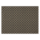  Gold Damask op Black Tafelkleed (Voorkant (Horizontaal))