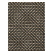  Gold Damask op Black Tafelkleed (Voorkant)