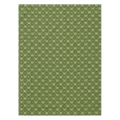  Gold Damask over Forest Green Tafelkleed (Voorkant)