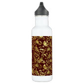 Gold Damask Pattern Waterfles (Rechts)
